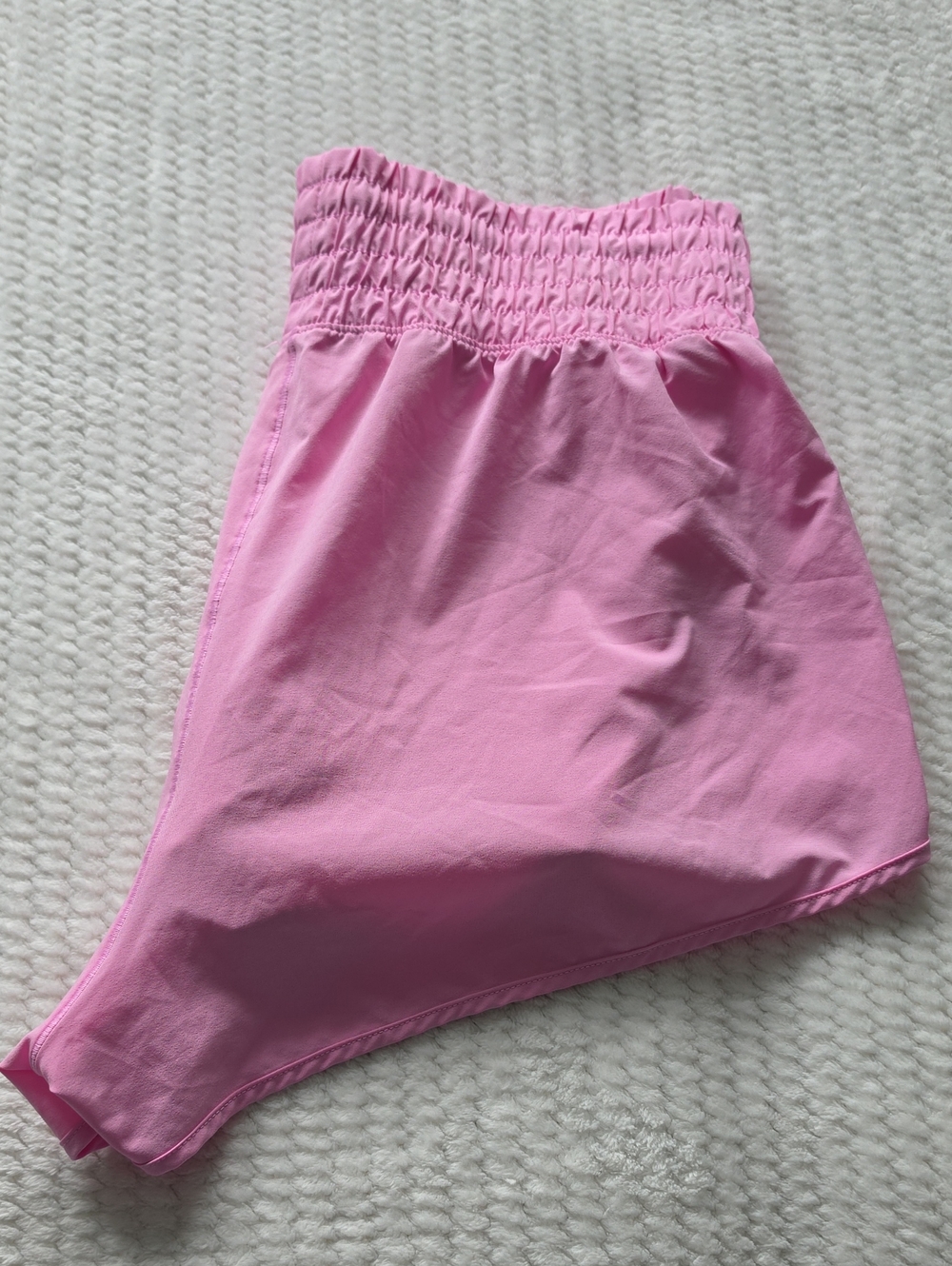 Offline By Aerie Pink Smocked Waist Swim Bottoms